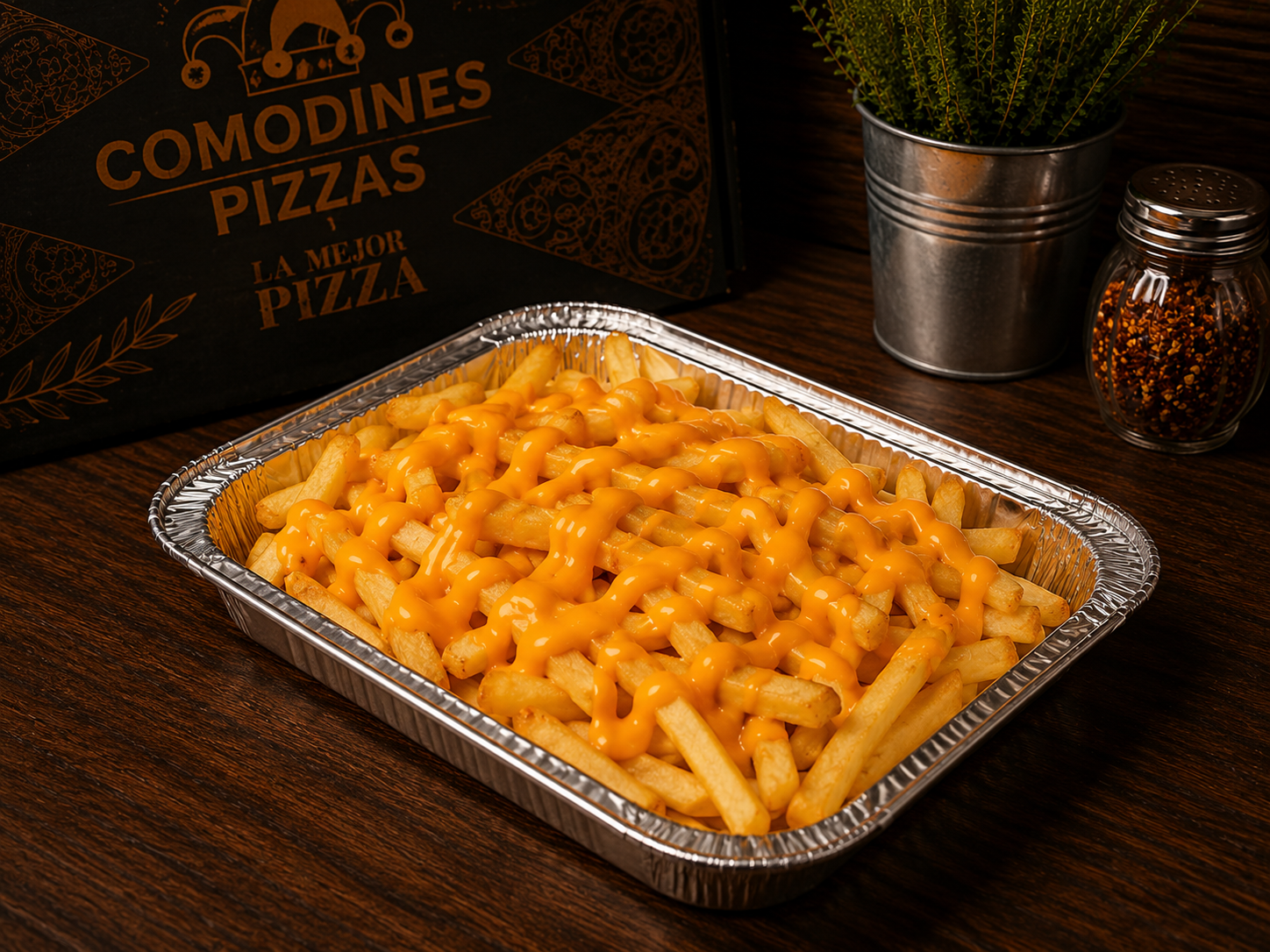 Papas cheddar
