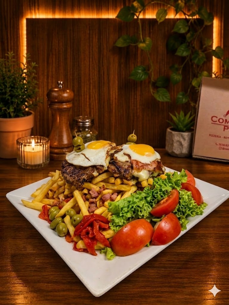 Chivito al plato para 2