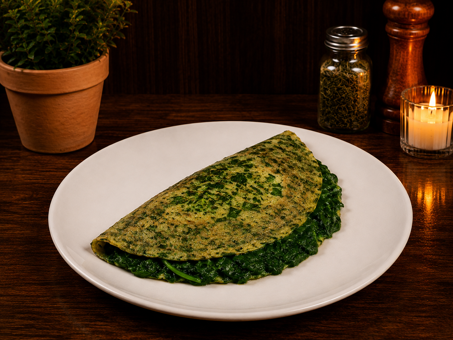 Omelette de Espinaca
