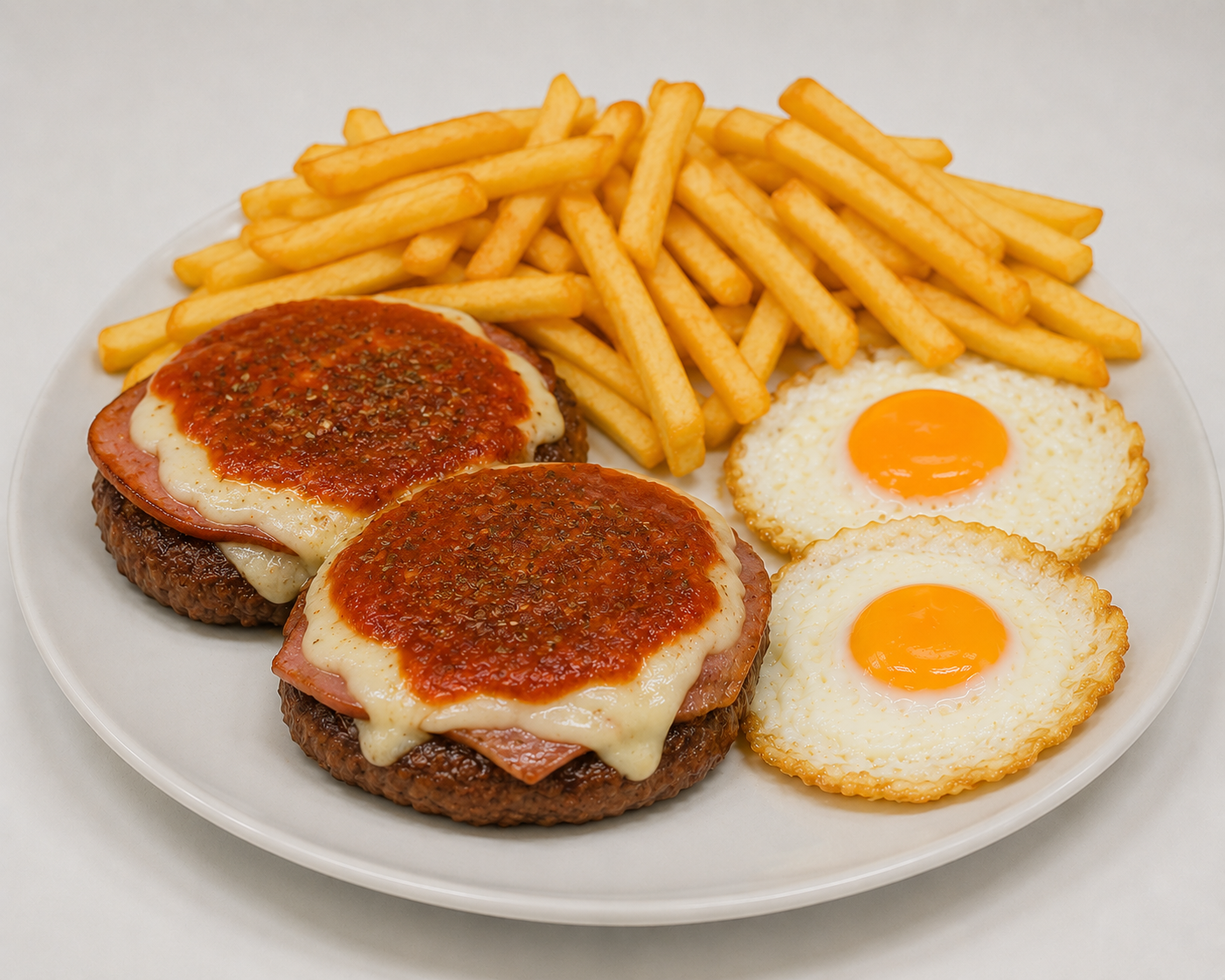 Al plato napolitana con fritas
