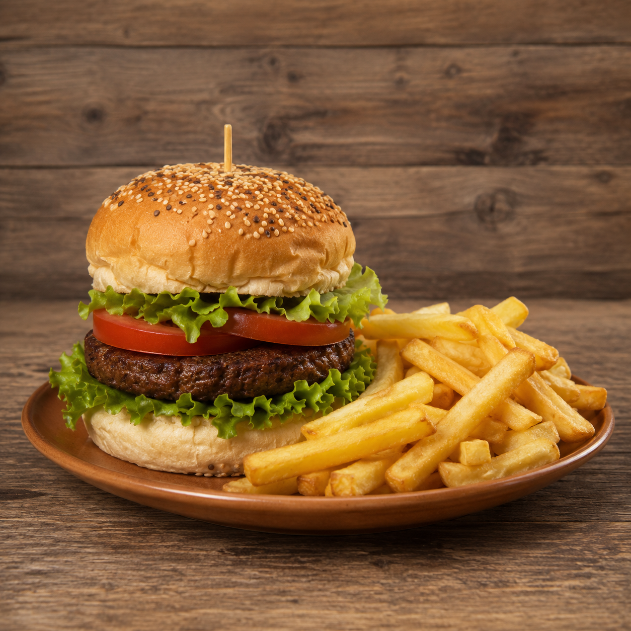 Hamburguesa Vegetariana al pan